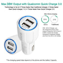 Quick Charge QC 3.0 Dual USB Car Charger 3.1A Fast Charge Charging Adapter