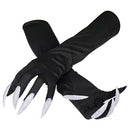 Halloween Costume Gloves with Nails Fingernails Gloves Claws C8T4