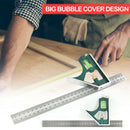 45 / 90 Degree Combination Square Angle Ruler Protractor Measuring Tools