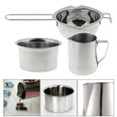 3Pcs Stainless Steel Double Boiler Pot Wax Candle Melting Pitcher 600ml for
