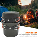 Outdoor Portable Camping Tableware Alumina Pot Sets Picnic for 1-2 Person