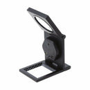 LED Foldable Scale Magnifier 10x Magnification Optical Lenses Magnifying Glass