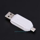USB/Micro USB 2.0 OTG Card Reader TF/SD Memory Card Adapter For Phone PC Laptop