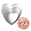 5pcs/set Heart Shape Cookie Cutter Cake Decorating Tools Fondant Fondant Can Gw