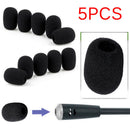 5PCS Mic Miniphone Windscreen Soft Foam Pad Mic Cover Holder Sponge Skin BSCAHES