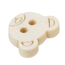 40PCs Wooden Sewing Buttons Scrapbooking Animal Mixed Natural Color Two Holes ME
