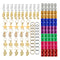 130x Shell Leaf Hair Braid Rings Accessories Dreadlocks Spring for Braiding