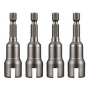 4Pcs Power Wing Nut Driver Set,Slot Wing Nuts Drill Bit Socket Wrenches Too W9W1