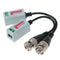 2pc/pair Camera Passive Video BNC Connector Coaxial Cable Adapt_