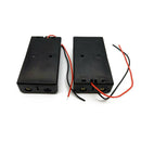 1Pcs Universal Dual Battery Box Compartment For 18650 3.7V Li-ion Black New ZVC