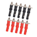 20x Insulated Banana Plug Jack Connector Connector 4mm Red + Black