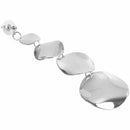 1 Pair Long Alloy Round Piece Glossy Women Fashion Earrings Irregular Geome