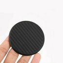 2x New Black Car Auto Water Cup Slot Non-Slip Carbon Fiber Look Mat Accessories