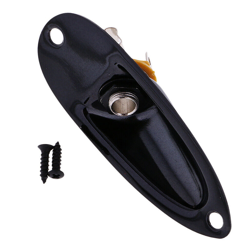 1 Set Black Boat Socket Guitar Jack Socket Output
