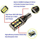 2PCS T15 921 912 W16W LED Backup Reverse Light Bulbs No Error Canbus 6000K White
