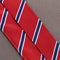 New Red blue stripes Silk Tie Jacquard Woven Classic Necktie Men's Tie