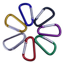 5PC Useful D-Ring Aluminum Carabiner Keyring Chain Snap Hook Camping Keychain