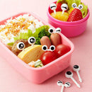 Cute 10x Eye Mini Food Fruit Picks Baby Kid Forks Bento Lunch Box Tool Tableware