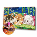 Dog Diamond Painting 5D DIY Full Round Drill Mosaic Animal Rhinestone Kits