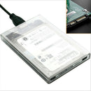 Transparent USB3.0External Hard Drive Enclosure Case for 2.5Inch SATA HDD SSD Gw