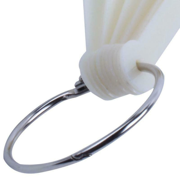 White Acrylic UV False Nail Art Design Tips Polish Display Practice Wheel,  K2B5