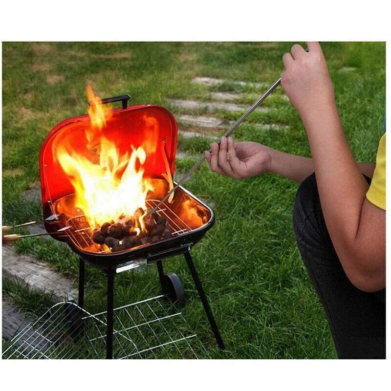2 Pack Collapsible Stainless Steel Campfire Tool Pocket Camping Survival Bl