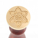 Retro Snowflake Wax Seal Fire Painting Stamp Envelope Wedding Card (A107) A