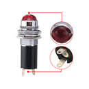 1x 16mm 5/8" 120V AC DC LED Signal Indicator Pilot Light Bulb Hot Rod Red Useful