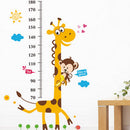 Giraffe Kids Height Measure Wall Stickers PVC Boy Girl Growth Chart 1 Pcs Z