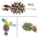 Wood Toys Birds Vogel Chew Bite Pet Cage Decoration Pendant Parrot Wicker mhg