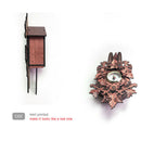 Creative Wooden Handcrafted Cuckoo Clock Carved Battery-operated Clock M