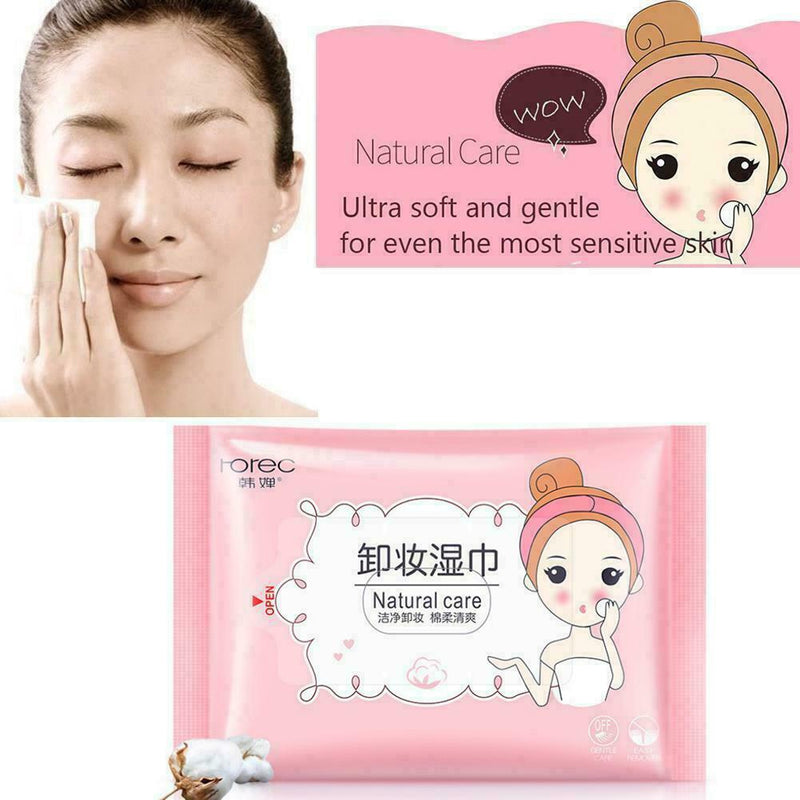 25pcs/bag Sensitive Facial Skin Cleansing Cloths Remove Makeup Skin Dirt Q5Z3