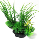 8" Green Artificial Plastic Plant Water Grass Aquarium Decor Fish Tank