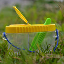 Children Portable Plastic Insect Cage Feeding Observation Box (w/Tweezers)