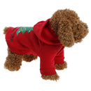 Pet dog tattoo teddy bear pajamas christmas clothes sunglasses M