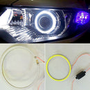 60MMCar 12V COB LED CCFL  Rings Angel Eyes DRL Fog Light Head Lamp White