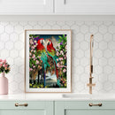 Full Round Drill Diamond Painting Parrots Branch DIY Embroidery Craft Decor