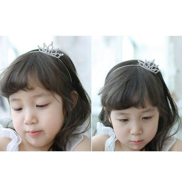 Rhinestone Princess Crown Tiara Headband Hair band for Child kid Girl #gib