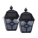 2 Pcs Solar Powered Outdoor Garden Fence Wall Light LED Outdoor Garden Lamp
