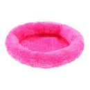 Animal Pet Hamster House Bed Washable Winter Warm Soft Mat(Rose Red)(L) A