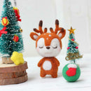 Poked Bag Christmas Elk Craft Set Felt Material Wool Package Box Needle 5671