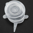 6x Silicone Storage Covers, 6-Pack of Various Sizes Silicone Stretch Lids f
