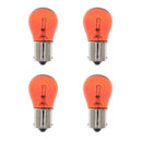 4pcs Amber BA15S Bulb Bayonet Base Light 12V Electrical Wiring