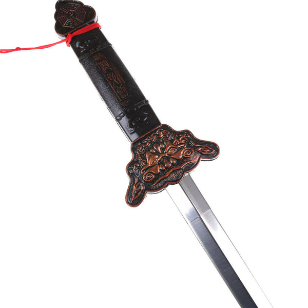 Super Sword Swallowing Illusion Close Up Magician Real Magic Trick Props V 3C