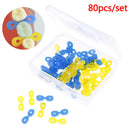 80Pcs Dental Elastic Fixing Wedges Matrix Matrices Rubber Dam Composite Fillin-