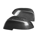 Car Side Mirror Cover Fiber Mirror Cover Caps (Carbon Look) For BMW F10 F11