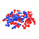 New 50Pcs Red Blue Snap On Connector Splicer Terminal Quick Splice Cable  OZ FT