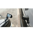 Car Square Side View Flat Mirror Black Wide Angle Rear Mirrors Side Rear Vi