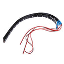 Blue 4pcs 30CM/15 LED Car Motors Truck Flexible Strip Light Waterproof 12V