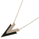 Occident Style Retro Fashion V Shape Alloy Long Chain Charms Necklace Black